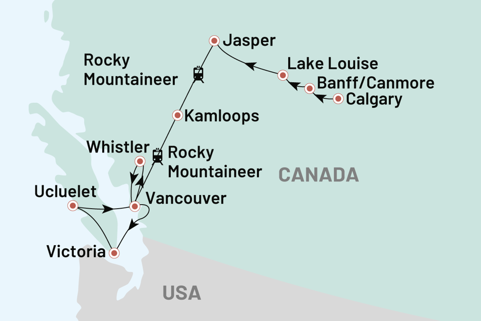 Canada Paa Eventyr I Rocky Mountains Med Toget Rocky Mountaineer 2025