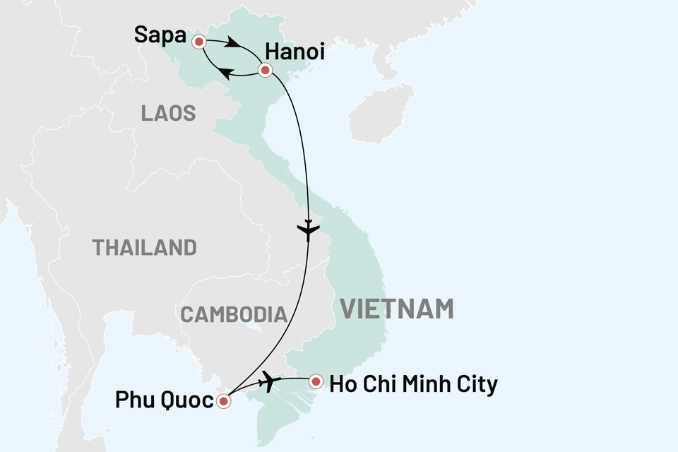 Vietnam Nordvietnam Og Oeferie Paa Phu Quoc