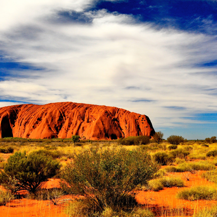 Herefter rejser vi ind midt i landet for at opleve Uluru, Ayers Rock