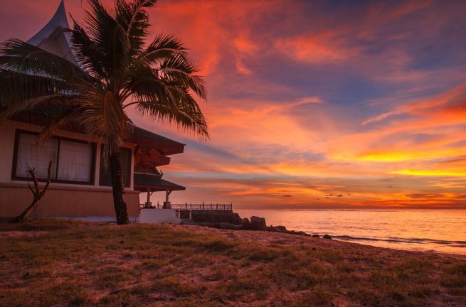 Thailand Koh Kho Khao Island Sunset On Beach