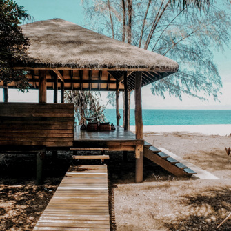 Lounge Area By The Beach