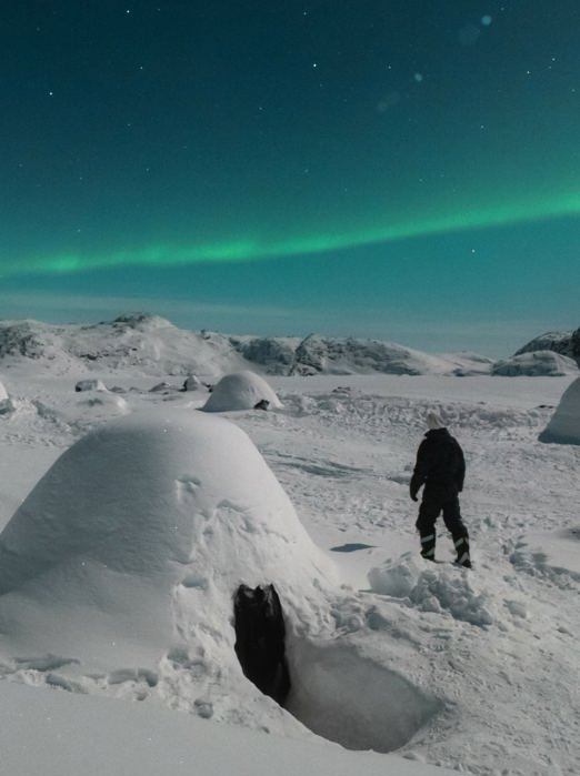 Iglo Logde Hotel Udendørs Nordlys