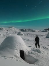 Iglo Logde Hotel Udendørs Nordlys