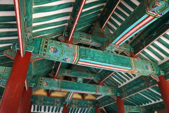 Sydkorea Jeonju Omokdae Pavillon Arkitektur