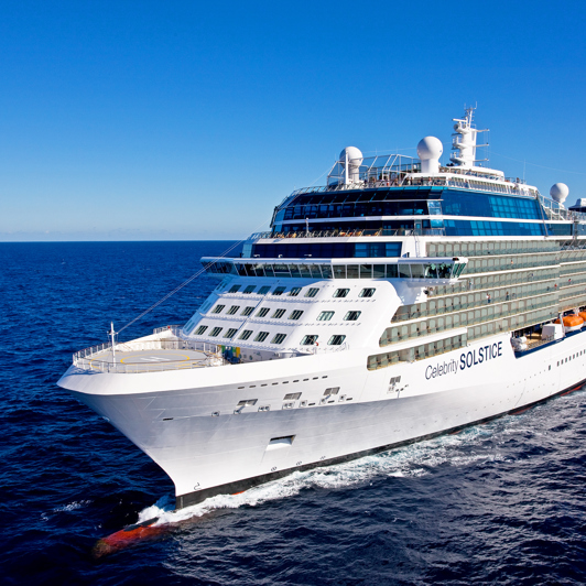 Herefter går vi ombord på Celebrity Solstice