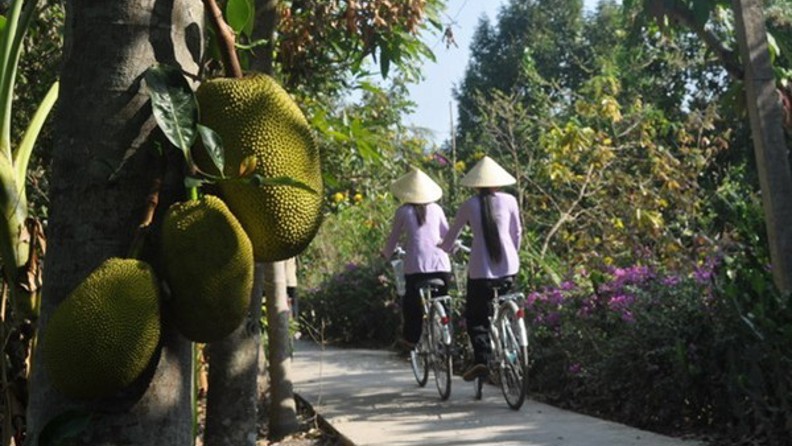 vietnam - mekong logde_piger cyklende