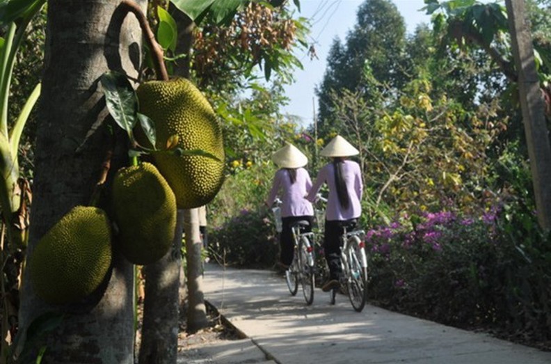 vietnam - mekong logde_piger cyklende