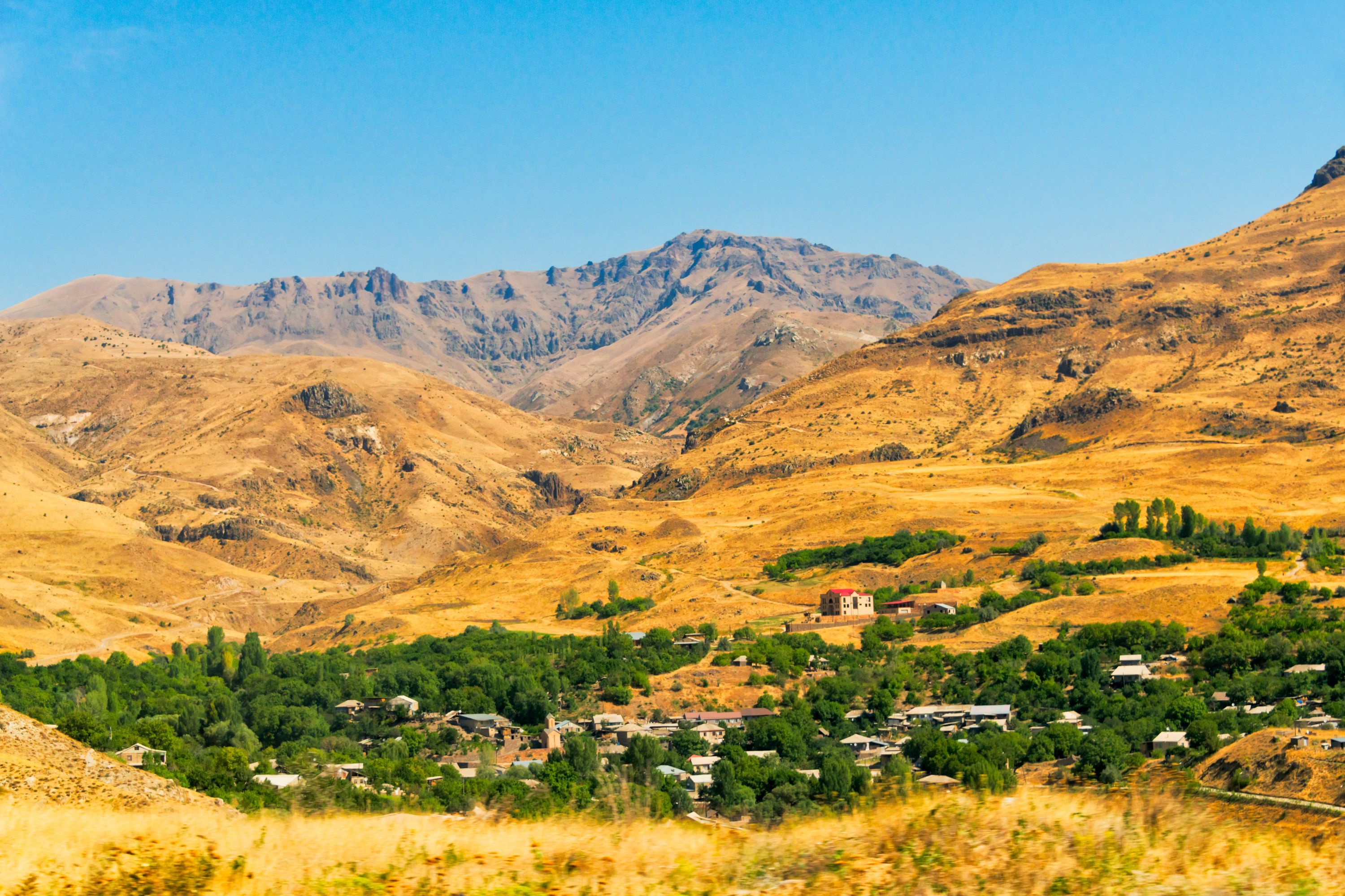 Armenia Areni Village With Vineyard