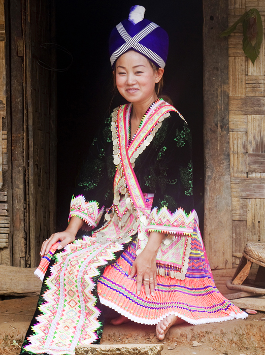 laos - laos_befolkning_hmong kvinde_04_hf