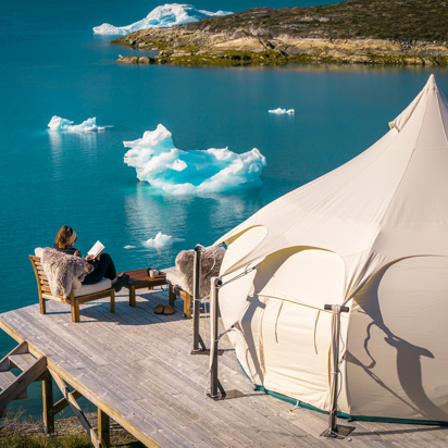 Relaxing By A Guest Tent