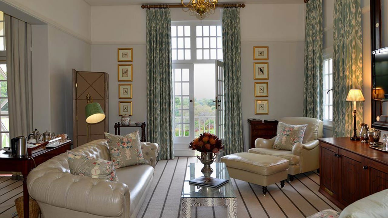sydafrika - zimbabwe - victoria falls - victoria falls hotel_vaerelse med udsigt