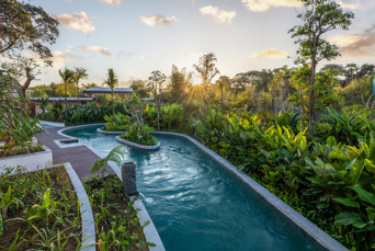 ... hvor vi kan slappe af i strandbyen Sanur på Sumitra Luxury Villas & Resort.