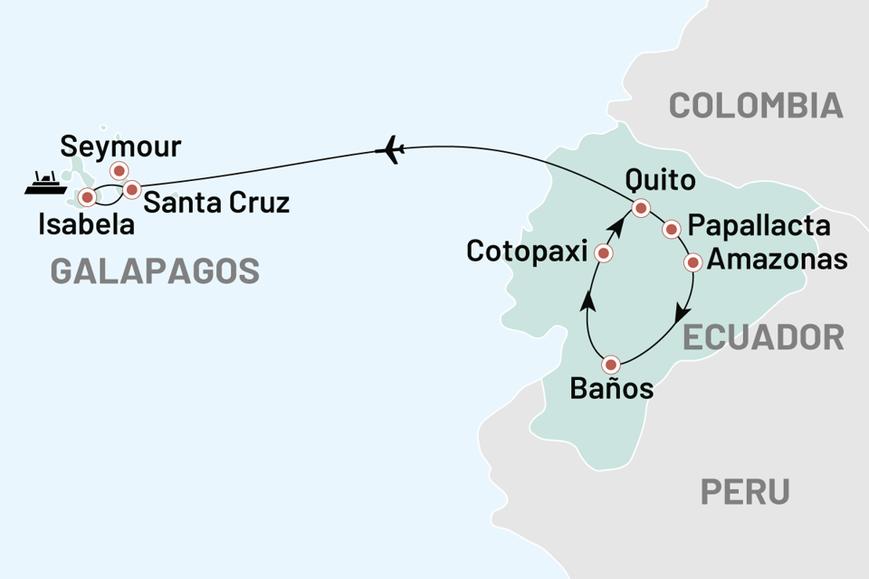 Ecuador amazonjunglen og galapagos FIT