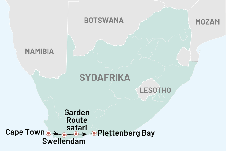 sydafrika - Sydafrika_Cape town safari og garden route_FIT