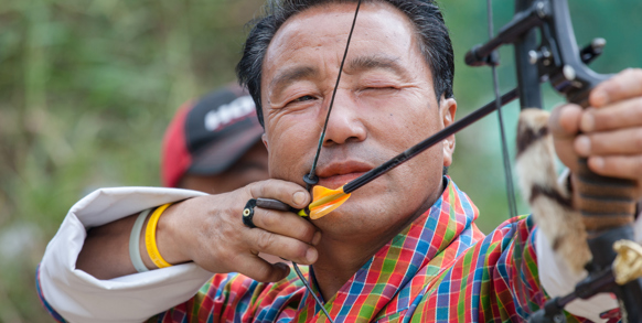 Bhutan, bueskydning som er nationalsport