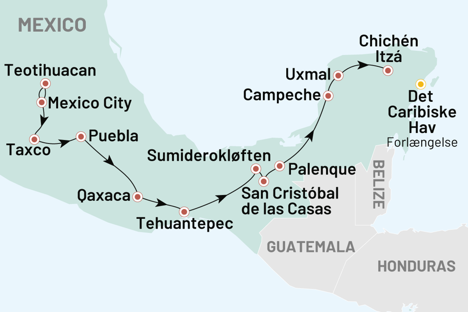 mexico - mexico_paa sporet af mayaere og aztekere