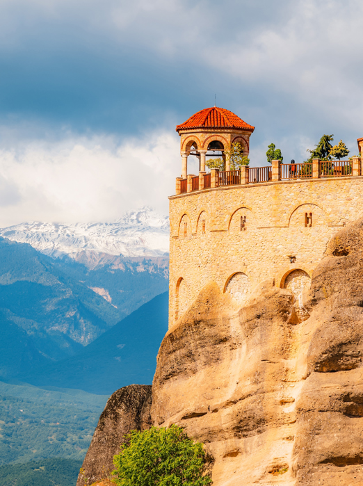 Greece Meteora Monastery Near Kalabak