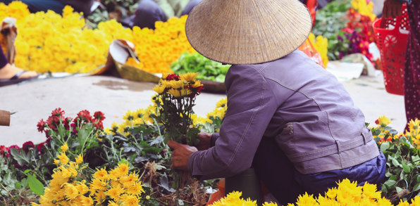 Vietnam Ho Chi Minh City Blomstermarked