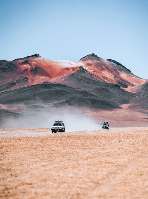 4Wd Kører Gennem Altiplano