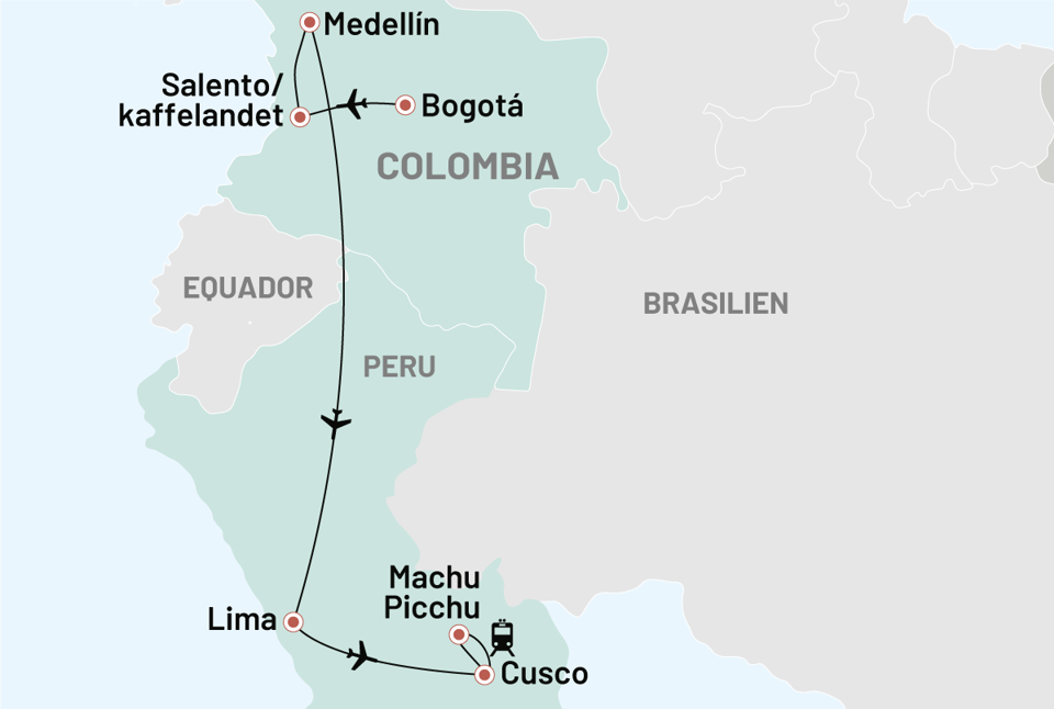 colombia - Colombia og peru_sydamerika i de højere luftlag