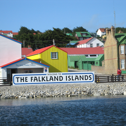 På rejsen tilbage skal vi besøge Falklandsøerne