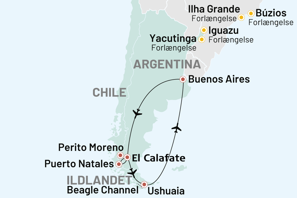 argentina - argentina chile_gennem patagonien til verdens ende