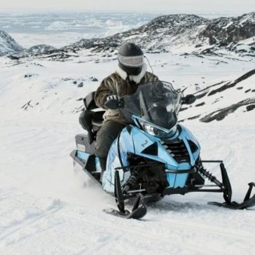 Grønland Ilulissat Snescooter Horisontal Hotel Isfjorden