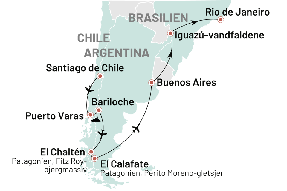 Argentina Patagoniske Perler Og Ikoniske Storbyer