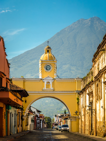 Udflugtspakken bringer os til  Antigua i Guatemala