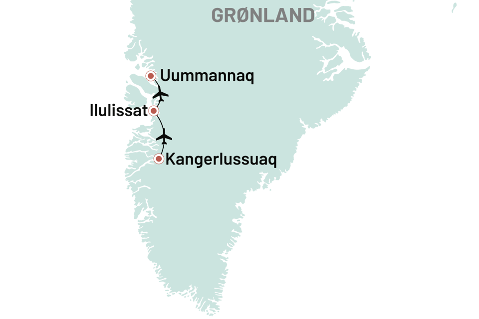 Groenland Sommer Kangerlussuaq Ilulissat Uummannaq