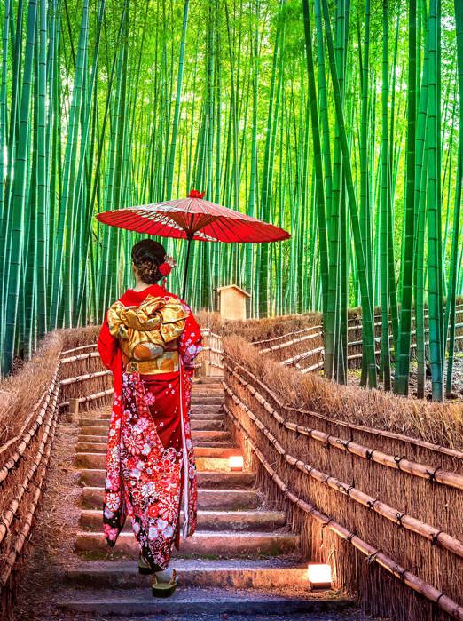 Kyoto Arashiyama Bamboo Woman