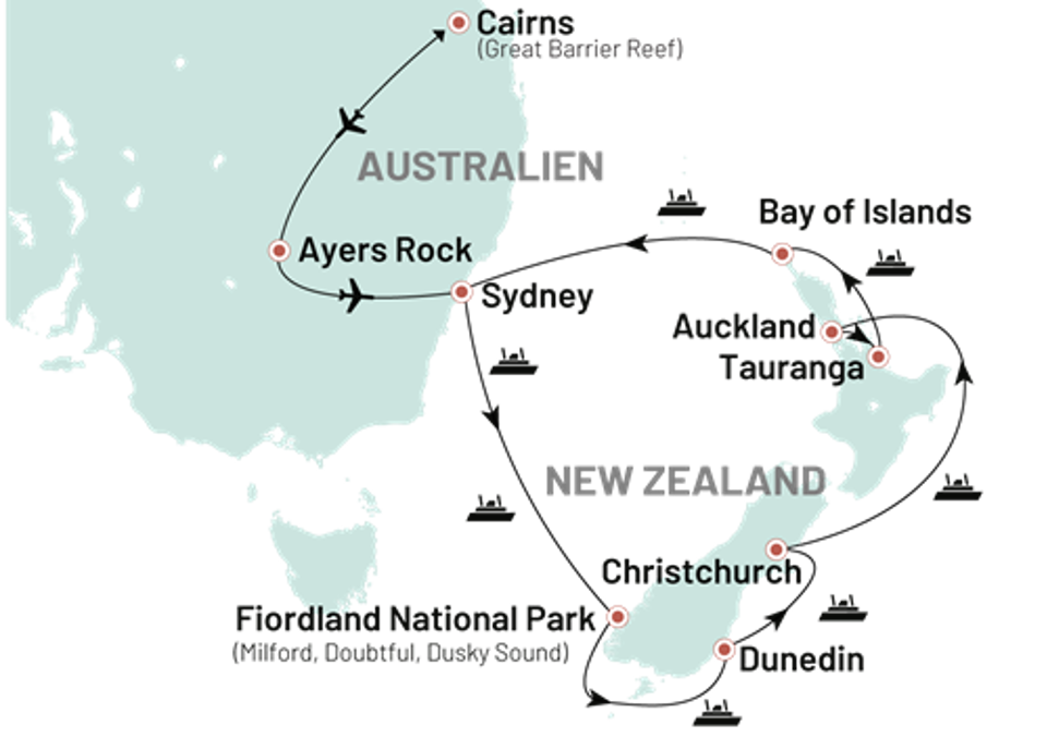 Krydstogter Ny Australien Newzealand Ny Australien Og New Zealand Bay Of Islands