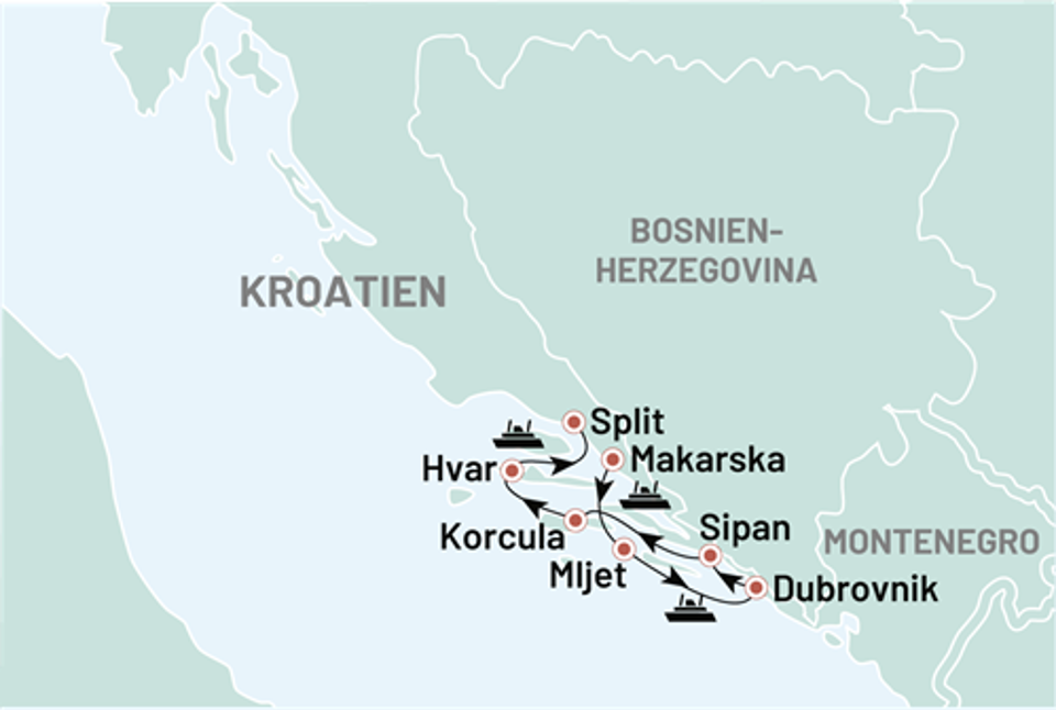 Krydstogt Kroatien Til Vands Og Til Vands Ny