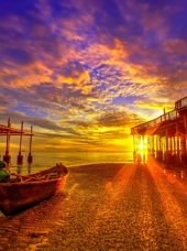 thailand - hua hin_strand_baad_sunset