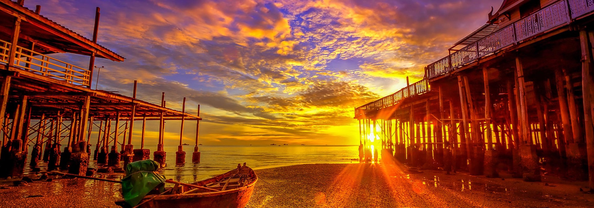 thailand - hua hin_strand_baad_sunset