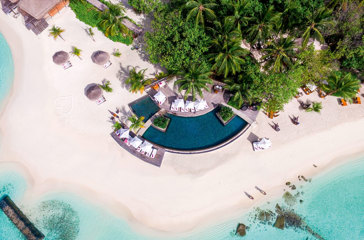 Pool And Beach Aerial