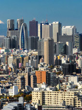 Tokyo With Mount Fuji By