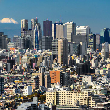 Tokyo With Mount Fuji By
