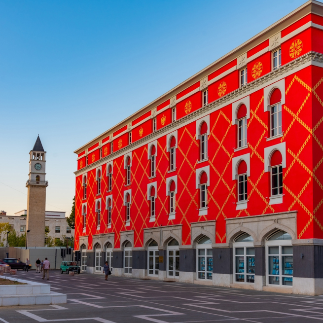 Albania Tirana Bunkart2 Clock Tower Ministry Of Agriculture