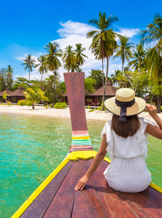 Koh Mook Kvinde Paa Baad