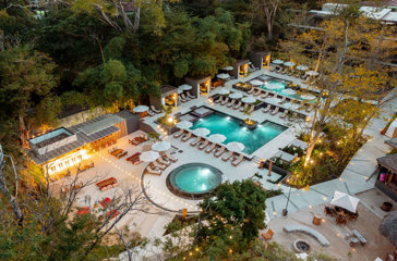 Second Pool Area By Night