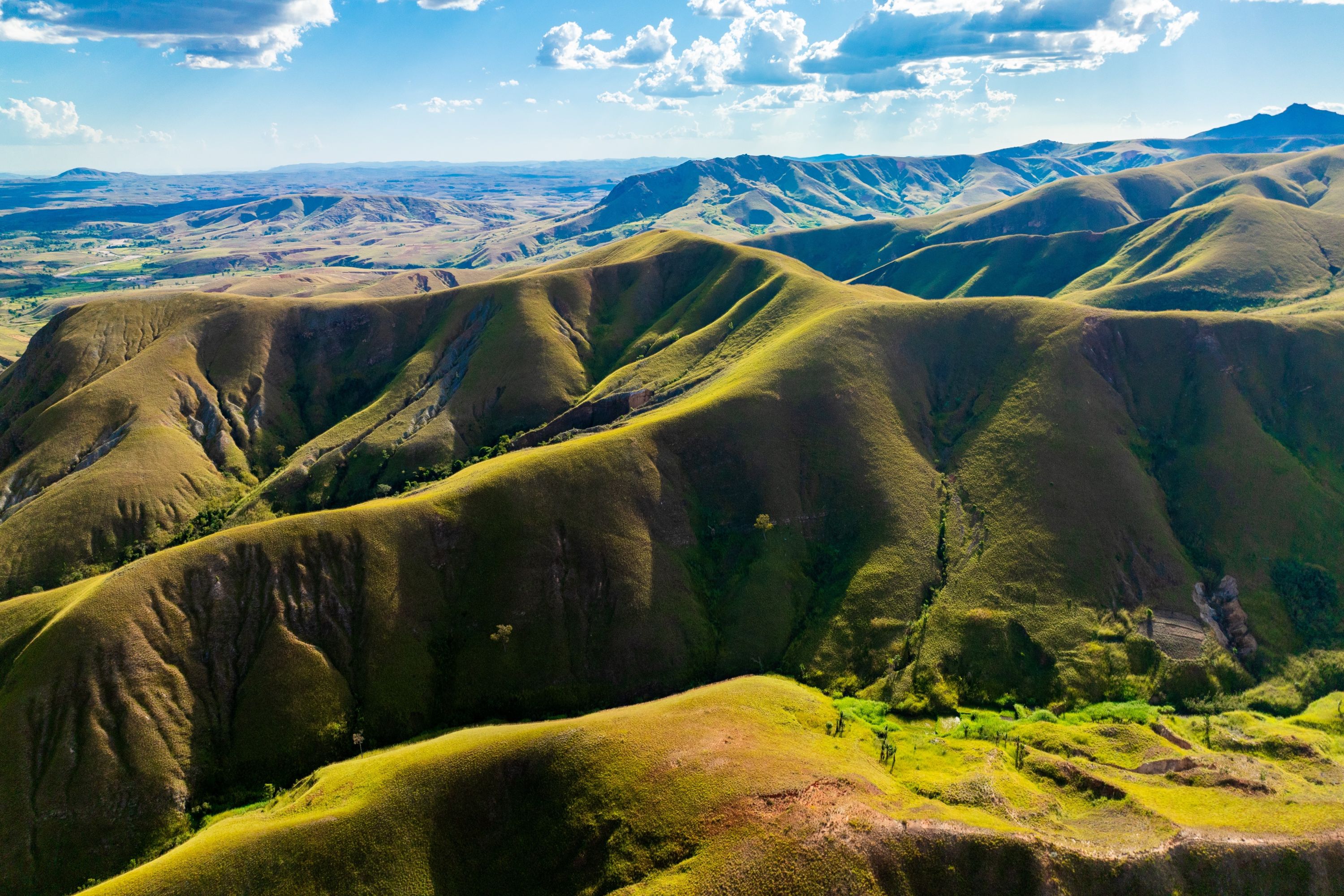 Madagaskar Landskab Grønne Bjerge