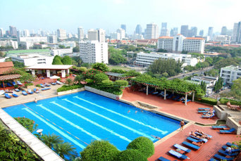 thailand - pathumwan princess_pool ovenfra