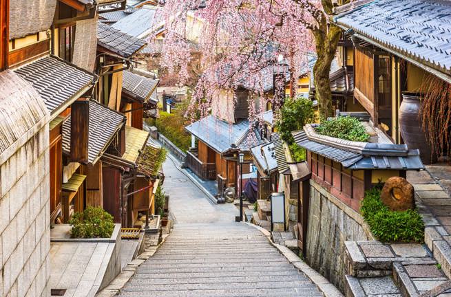 Higashiyama Distrikt Kyoto