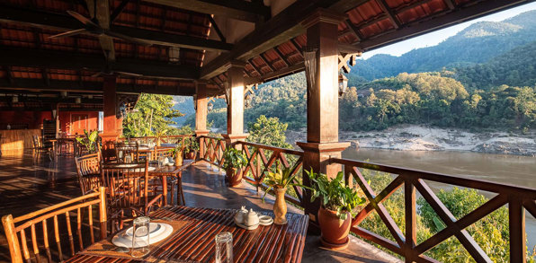 Sanctuary Pakbeng Lodge Veranda