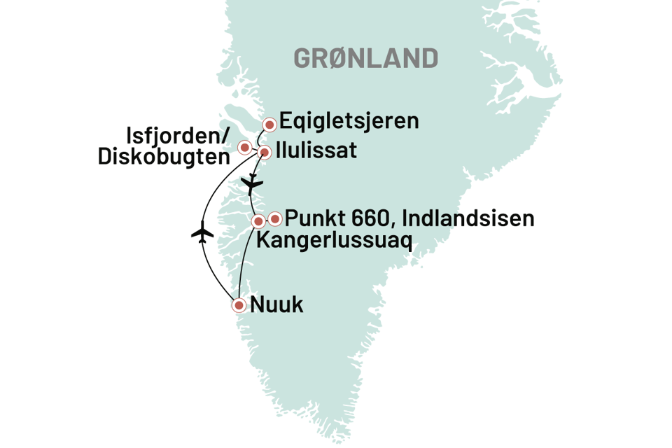 Kort Vestgrønland Det Rigtige