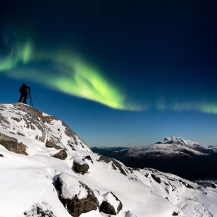 Nordlys I Bjergene