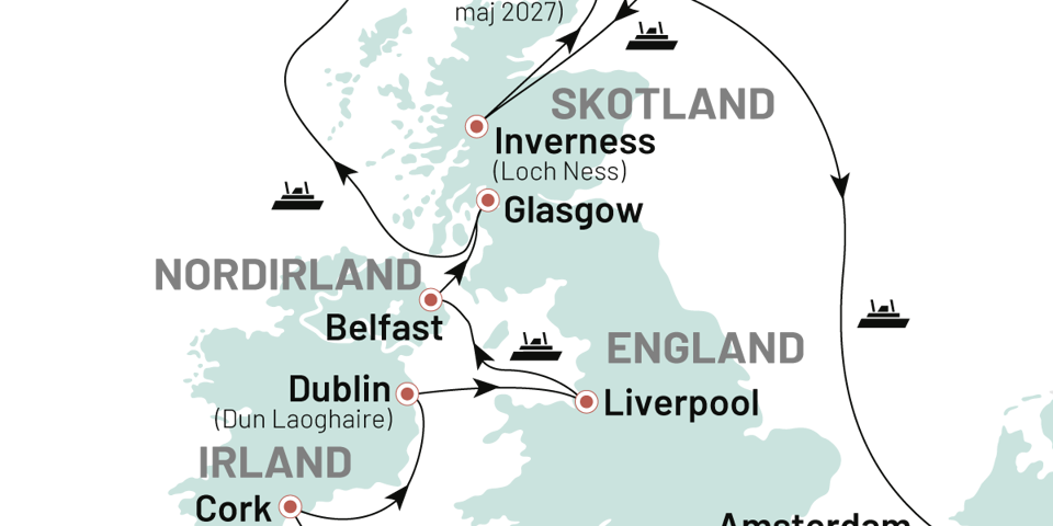 Krydstogter De Britiske Oeer 2027