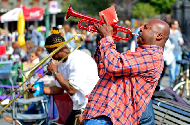 usa - new orleans musik jackson square franske kvarter