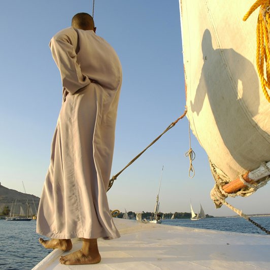 egypten - dreng egypten nilen